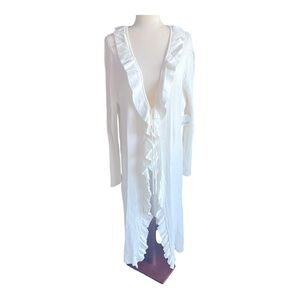NWT-ARULA-STUNNING LONG WHITE SWEATER-SIZE 2X